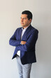 © Arlette - 40-year-old Latino executive with a dark skin, successful leader of his business and finance venture