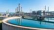© BrilliantPixels - Modern water treatment plant using industrial technology to clean wastewater.