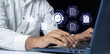 © NAZ - AI Document Verification and Automated Digital Document Authentication Concept.