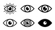 © Muhib - Diverse Eye Icons Set, Vision Symbols Collection, Ophthalmology Graphics, Medical & Awareness Visuals