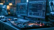 © MAGNIFIER - Embedded System firmware control automation intelligent devices industrial evolution selective focus robotics laboratory futuristic Composite embedded development bench.