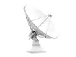 © ibrahimmaryam - Satellite dish antenna for global telecommunications and wireless data signal transmission. on white background , Isolated on Transparent Background, PNG, Generative AI