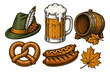 © SushilKumar - Oktoberfest elements isolated on transparent background