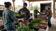 © Anastasiya Ri - Local food hub intake: A cooperative worker receives diverse produce crates from several growers at a rural aggregation hub