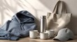 © Anti - Collection of promotional merchandise items including a hoodie tote bag mugs and cap.