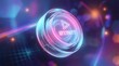 © ELmidoi-AI - Futuristic neon START button with play symbol, 3D glass gaming UI, glowing cyan and magenta tech interface, cyberpunk virtual reality start screen, digital e-sports concept.