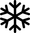 © MstKakoli - Black snowflake icon for winter and christmas design isolated on transparent background
