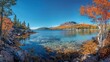 © LukaszDesign - A scenic view from a porch overlooking a mountain by a bay