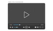 © MstMaslima - Realistic video player UI UX playback controls editable vector template