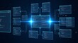 © Rendara Studio - Central 3D code hub branching into eight linked windows