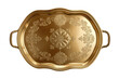 © Michael - Ornate golden serving tray with handles
