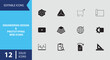 © MstSabina - Engineering Design and Product Prototyping Icons Solid Icon Set CAD Drafting Technical Development Industrial Modeling Concept Symbols