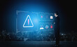 © InfiniteFlow - Cybersecurity threat focuses on cybersecurity, threat, and data breach with strong emphasis on system protection, data integrity, and security risks Vouch