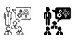 © Sami - Business leader presenting strategy and creative idea icons with presentation