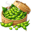 © Adzan Hiliawan - Steamed Edamame in a Bamboo Steamer