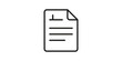 ©  图像 - Paper document outline icon with folded corner and linear text lines.
