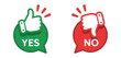 © ayat 02 - Thumb up and down icon set, like dislike symbols representing yes no choices, agree disagree responses, approve deny decisions, feedback, voting, and editable stroke vector design.