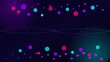 © Spendora - Neon Cyber Grid Halftone Waves Abstract Background