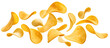 © hunter - Crispy Potato Chips Scattered in Motion Isolated on Transparent Background
