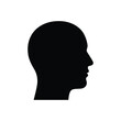 © Mubeen - Human head profile silhouette vector illustration isolated on white background