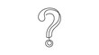 © Stock Master  - Question mark continuous one line drawing vector illustration