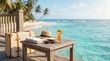 © aditya - Travel Essentials Arranged on Sunny Beach Table