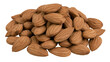 © Mia - Pile of raw almonds with textured brown shells, isolated on transparent background
