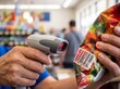 © cloud7days - Worker scanning snack product barcode in retail shop