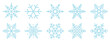 © by.gardener - winter snowflake collection, snowflake icon set, christmas, winter elements, snow, snowflake vector