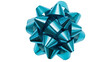 © Maria - Shiny metallic teal gift bow, isolated on transparent background
