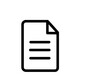 © YOKO - Black outline document with text lines icon transparent background