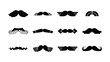 © MAli - Various Creative Mustache and Eyebrow Design Vector Illustrations on Transparent Background
