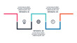 © Tetiana - Business Process infographic with 3 steps, options, parts or processes. Business data visualization.