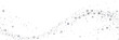 © writerfantast - Silver star confetti wave on white background. Abstract magic stardust trail. Copy space for text