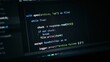 © Ranju - Python programming code displayed on a computer screen showing a file download script with error handling and logging functions in dark mode