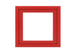 © MdRasal - Red square frame with layered shadow effect on transparent background