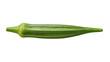 © Lucas - Isolated fresh green okra pod, a popular healthy vegetable used in various international cuisines
