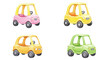 © YourAIStocker  - Toy cars arranged in colorful grid pattern
