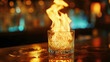 © Enti.std - flaming whiskey on bar counter