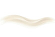 © KazeDor - Forme abstraite ondulée beige sur fond blanc