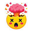 © VECTOR graphic - Exploding Head Emoji Illustration