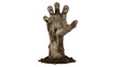 © miracle - A zombie hand coming out of the ground isolated on transparent background