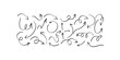 © Naqeeb - Black thin line hand drawn curved arrow set for flowcharts and design.