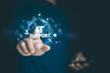 © MUNTHITA - IT support technical assistance concept with digital interface icon, global network connection, customer service communication, helpdesk technology, online support system, business technology solution
