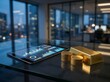 © ClaudioDominic - Gold Bullion and Coins next to Tablet with Financial Charts in Modern Office