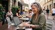 © Bryan - Candid Moment of a Senior Digital Nomad with a Laptop