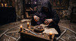 © sebi_2569 - Image depicting an occult black magic ritual in a dark room