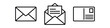 © Sawon - Email envelope and postcard outline icon set for mail communication and correspondence