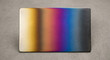 © Primex Legacy - Polished stainless steel plate with heat oxidation color gradient rainbow temper spectrum macro studio shot