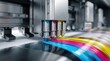 © Paul - Close-up of a professional photocopier and printer machine with colorful ink ribbons.